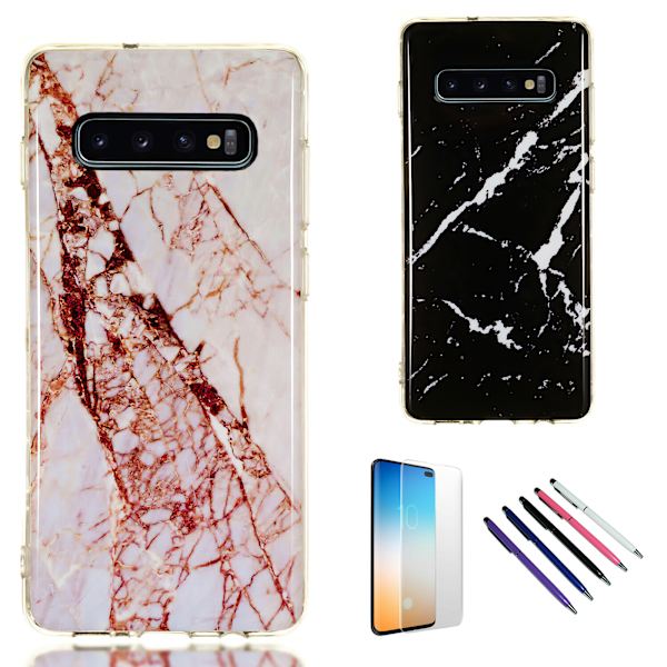 Opgrader din S10 Plus - Beskyttelse i marmor! Vit