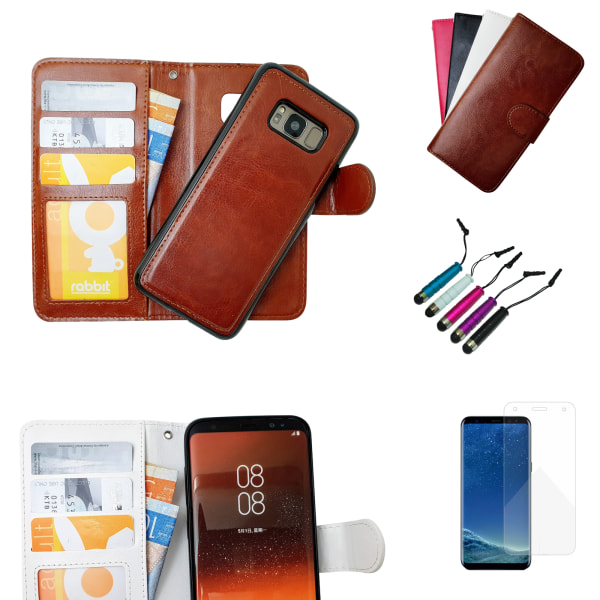 Beskyt din Galaxy S8 Plus - Lædertasker! Svart