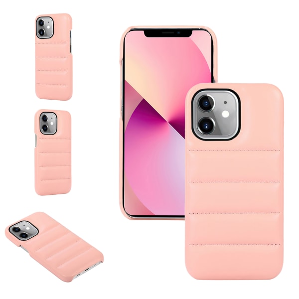 Skydda din iPhone 12 - Pufferskal! Rosa