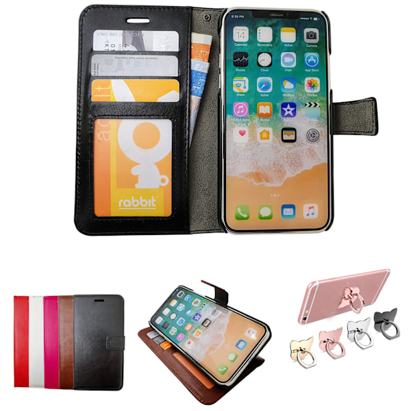 iPhone 11 - PU Læder Pung Etui Vit