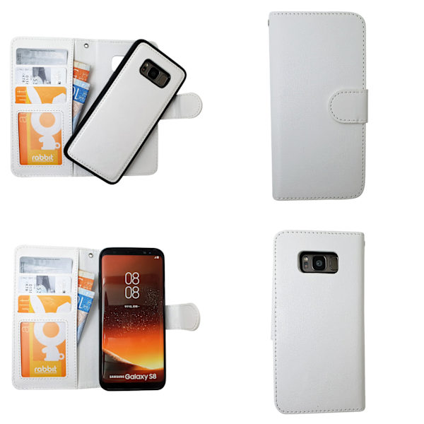 Samsung Galaxy S8 Plus - Case/ Lompakko + Suojaus Svart