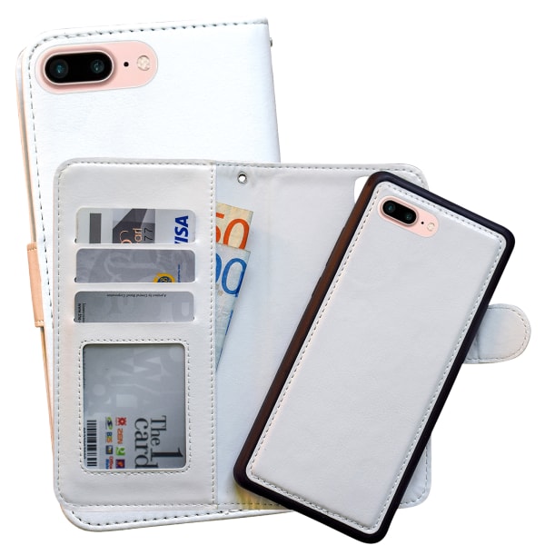 iPhone 7 Plus / 8 Plus - Plånboksfodral / Magnet Skal Brun