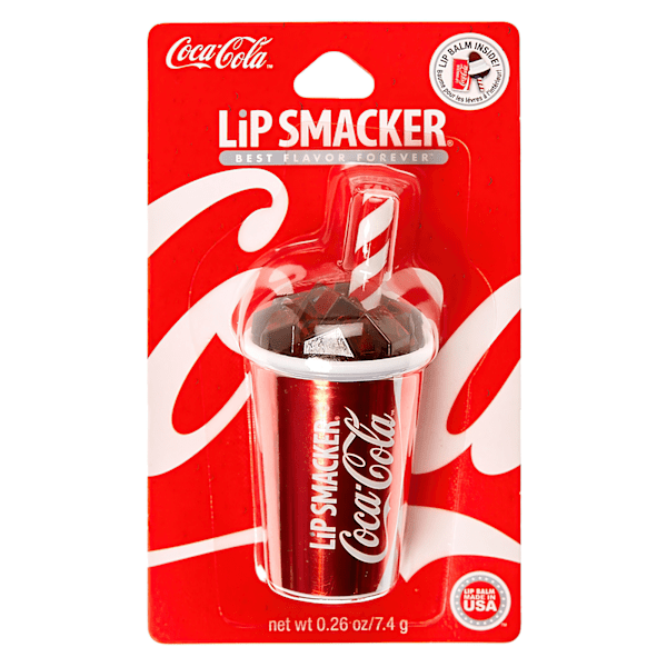 Lip Smacker Coca-Cola / Fanta Jordbær Lip Balm - Bedste Smag Röd