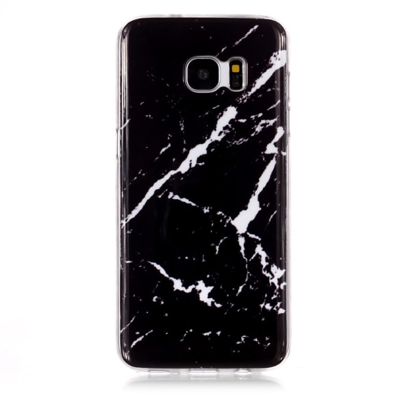 Stilfullt Skydd för Samsung Galaxy S7 - Marmor Skal Svart
