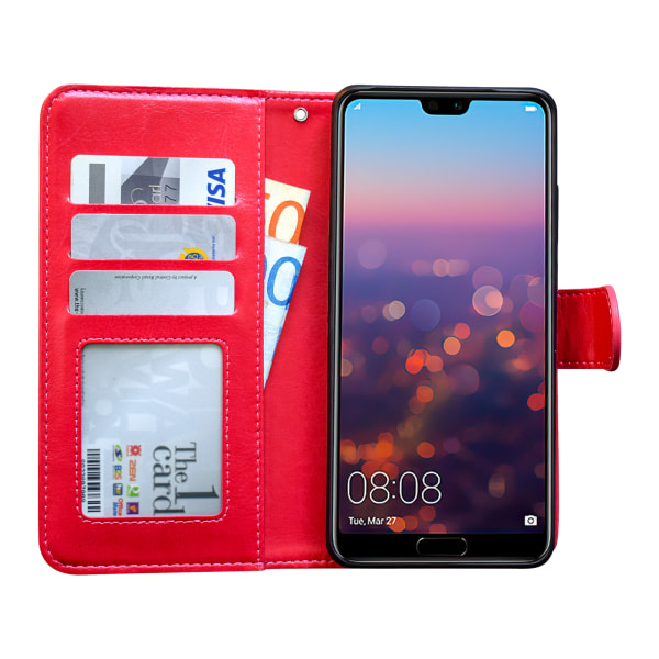 Mukavuus ja suoja Huawei P20 Pro - ylellinen nahkakotelo Svart