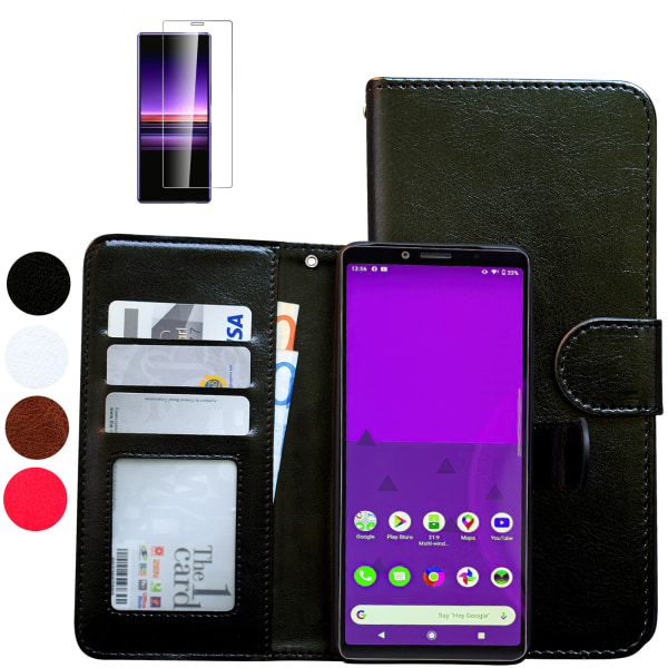 Sony Xperia 10 II - PU Læder Pung Etui Vit