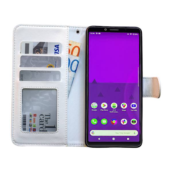 Sony Xperia 10 II - PU Læder Pung Etui Brun