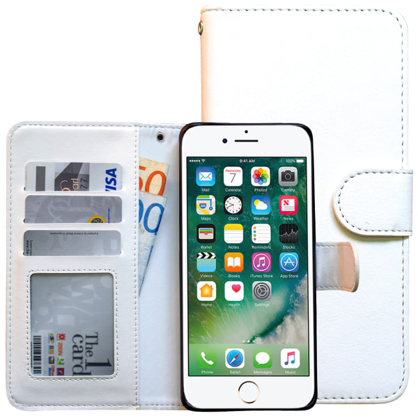 Nahkakotelo iPhone 6/6S - 3 in 1 -setti! Brun