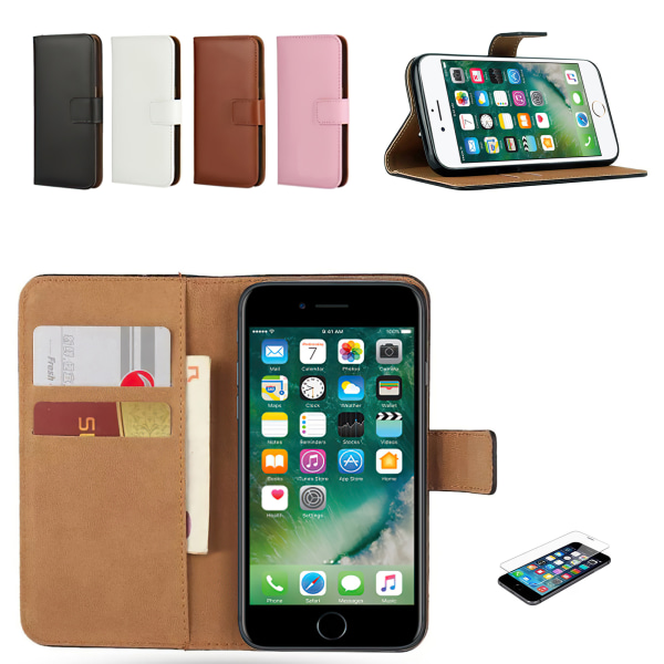 iPhone 7 Plus / 8 Plus - PU-nahkainen case Svart