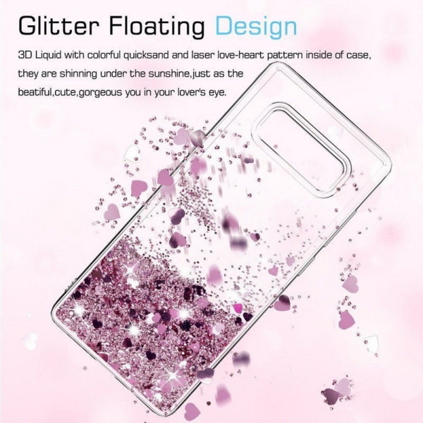 Galaxy S10 - Liikkuva Glitter 3D Bling phone case
