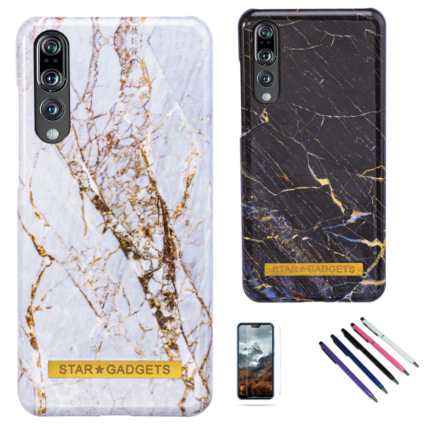 Huawei P20 Pro - case marmori Svart