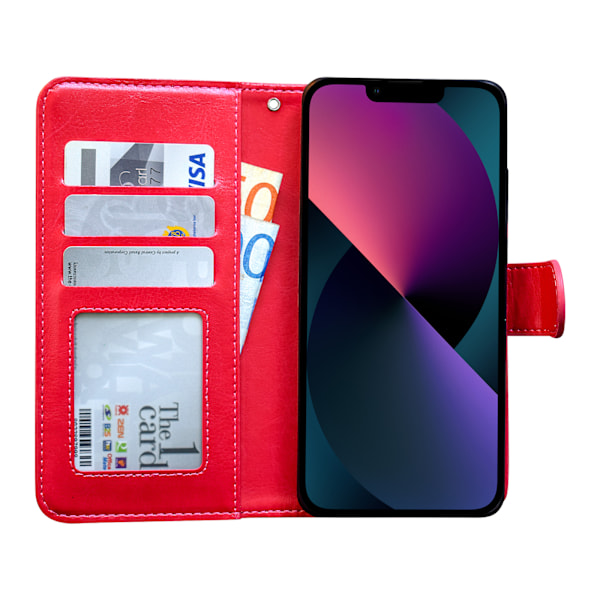 iPhone 14 - PU Læder Pung Etui Rosa