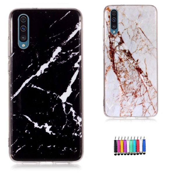 Beskyt din Galaxy A50 med Marmor-cover Svart