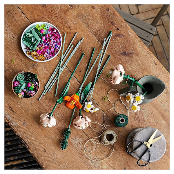 Byg din egen 10280 LEGO Blomsterbuket - Unik boligindretning og sjovt gavesæt!