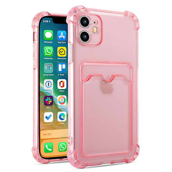 iPhone 11 - Skal / Skydd / Kortfack Rosa