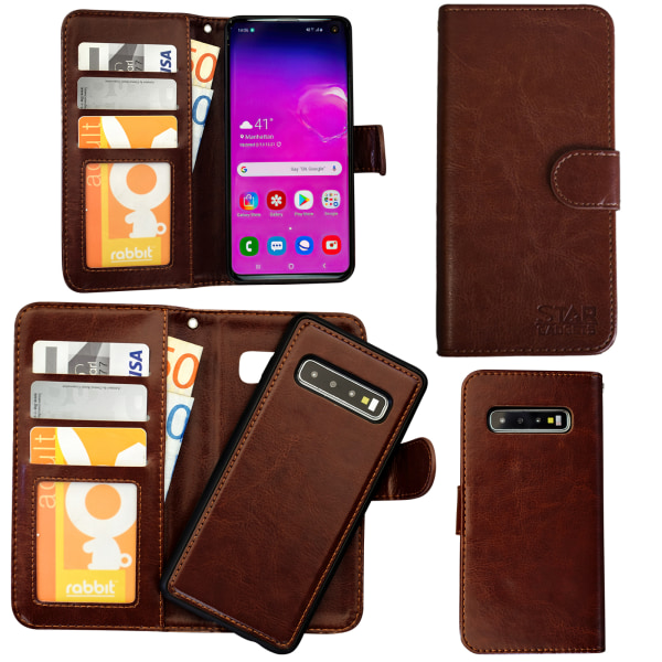 Samsung Galaxy S10 - PU-nahkainen case Svart