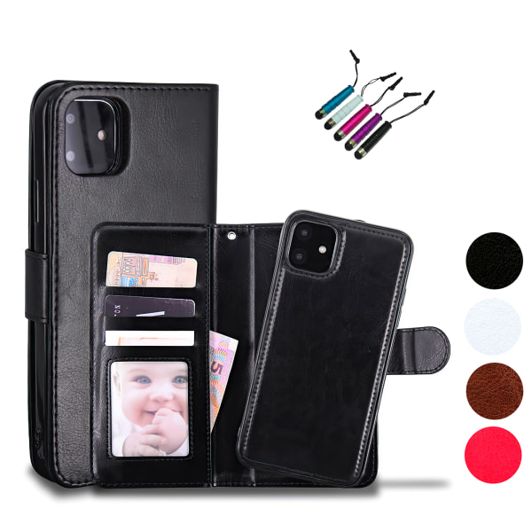 iPhone 12 - PU-nahkainen case Brun