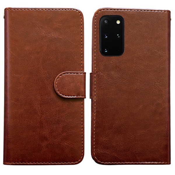 Samsung Galaxy S20 Plus - PU-nahkainen case Vit