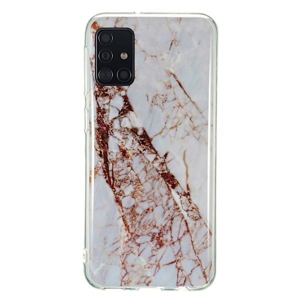 Samsung Galaxy A71 - case marmori Svart