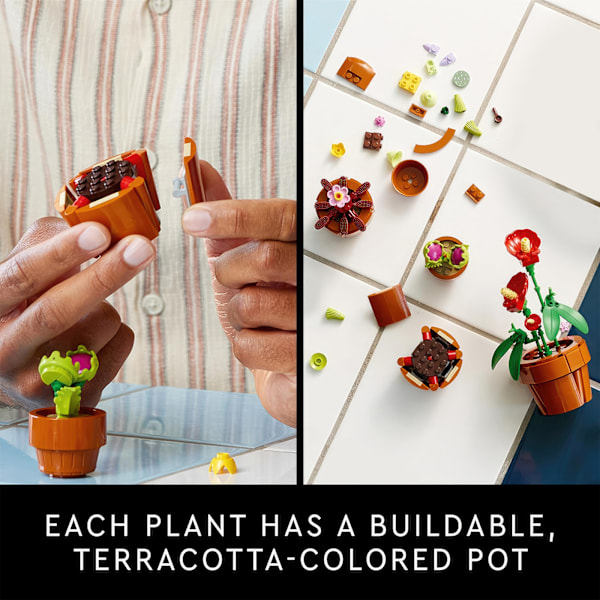 Luo Viehättävä Kukkaesittely - LEGO Icons Tiny Plants Rakennu