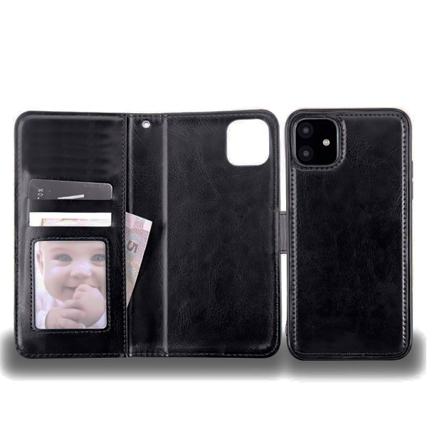 iPhone 12 Mini - PU-nahkainen case Svart