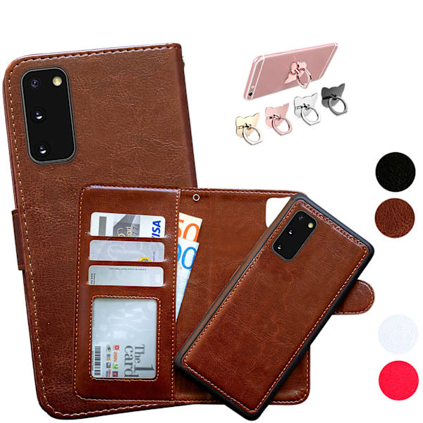 Skydda din Galaxy S20 - Läderfodral! Rosa