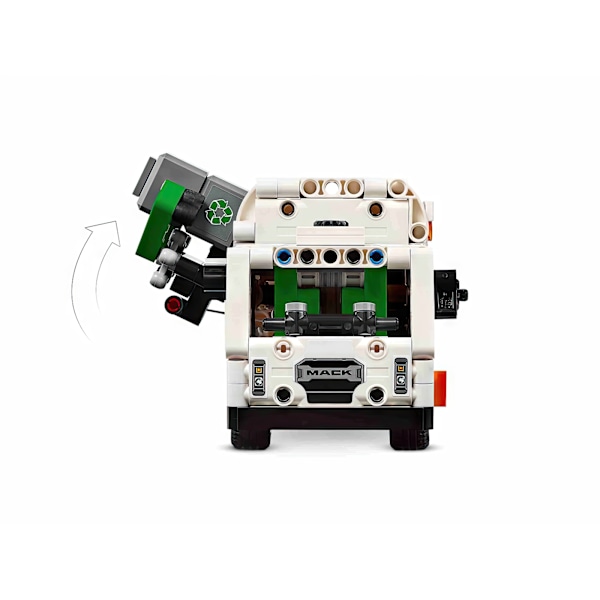 LEGO Technic Mack LR Elektrisk Sopbil med Rörlig Lastare och Minifigurer