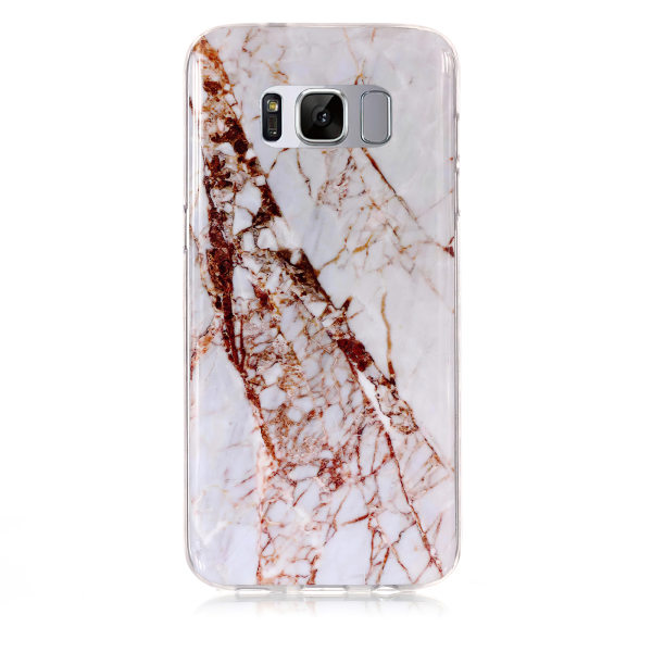 Samsung Galaxy S8 - Cover / Beskyttelse / Marmor Vit