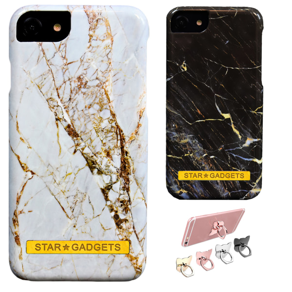 iPhone 7/8/SE (2020 & 2022) - Cover Protection Marble Svart