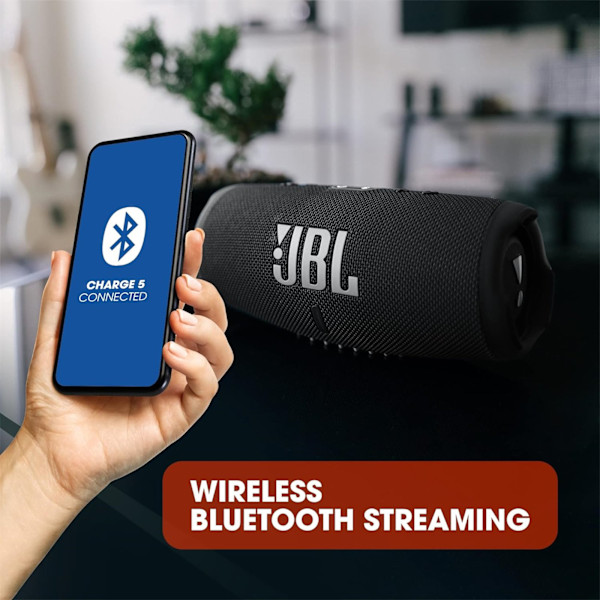 JBL Charge 5 - Bärbar Bluetooth-högtalare med Djup Bas IP67 Va Svart