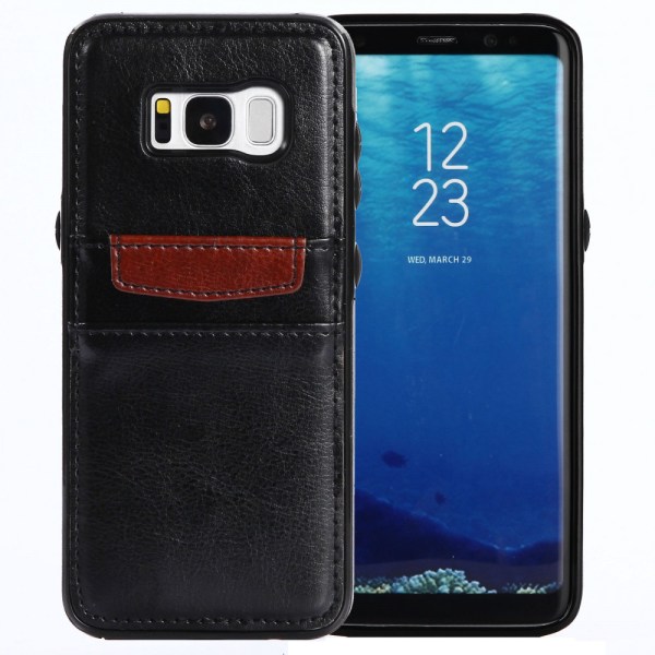 Samsung Galaxy S8 - Smidigt Plånboksskal / Fodral i läder Vit