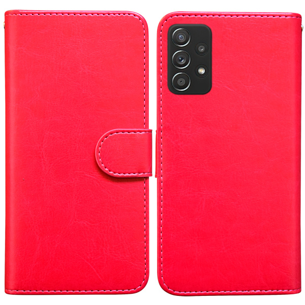 Samsung Galaxy A52/A52 5G - PU-nahkainen case Rosa