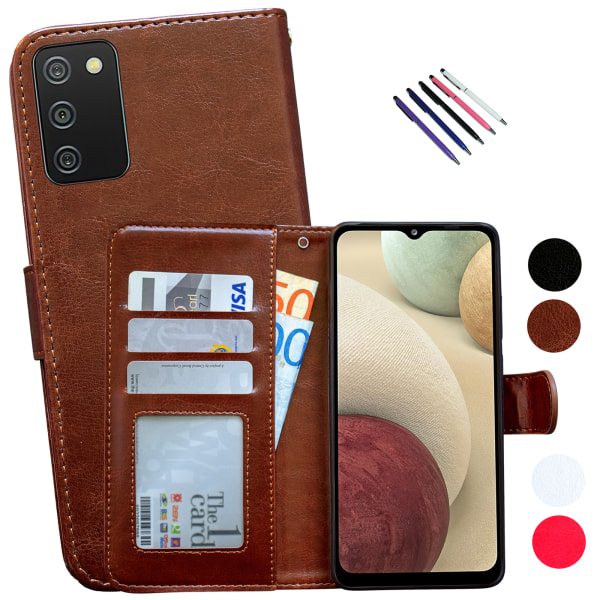Samsung Galaxy A02s - PU Læder Pung Etui Rosa