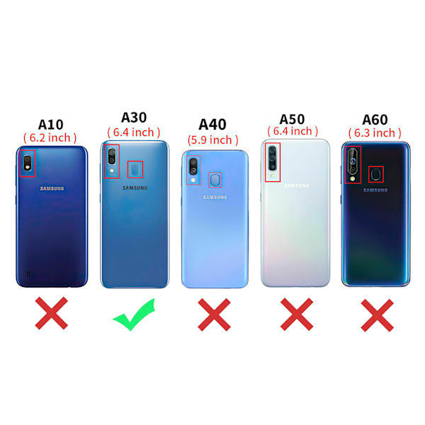 Samsung Galaxy A30 - Härdat Glas Skärmskydd