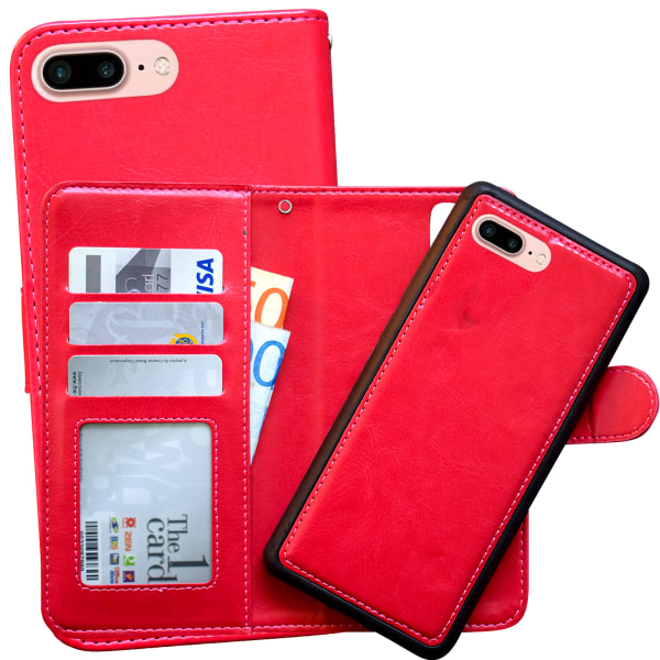 iPhone 7 Plus / 8 Plus - Plånboksfodral / Magnet Skal Svart efb6 | Svart |  Fyndiq
