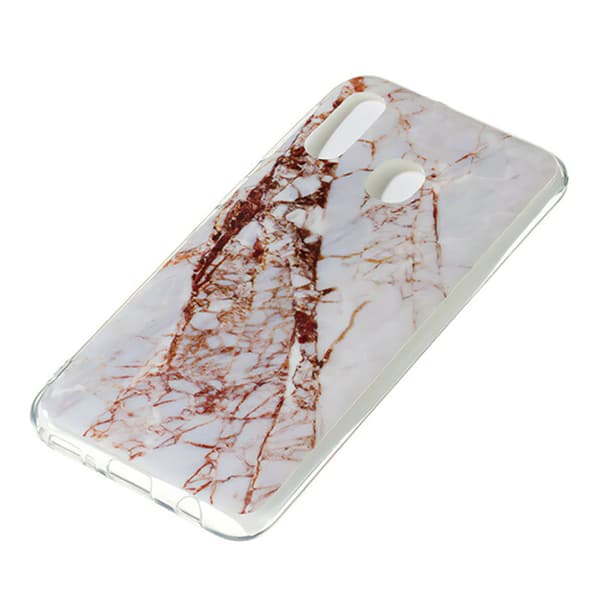 Skydda din Huawei P30 Lite med Marmorskal Vit