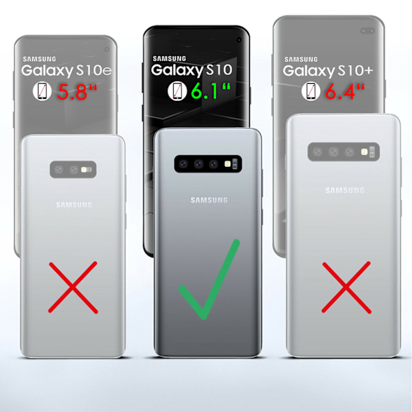 Beskyt din Samsung Galaxy S10 med læder! Svart