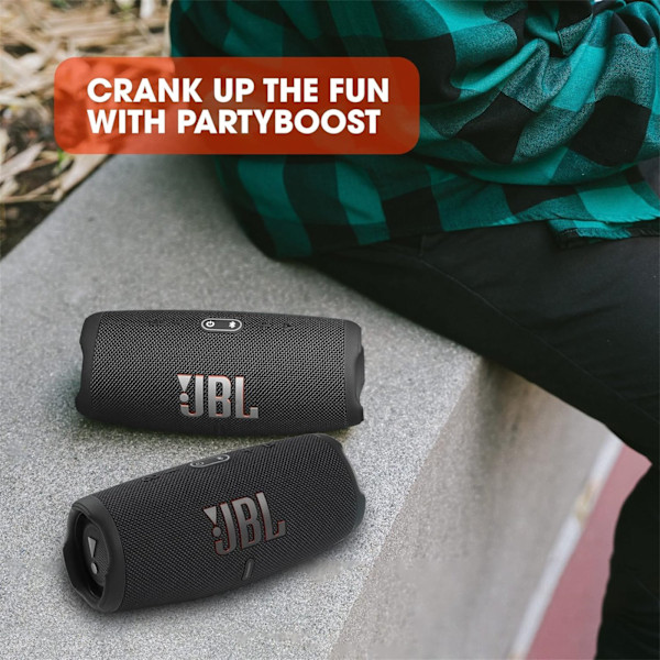 JBL Charge 5 - Bärbar Bluetooth-högtalare med Djup Bas IP67 Va Vit