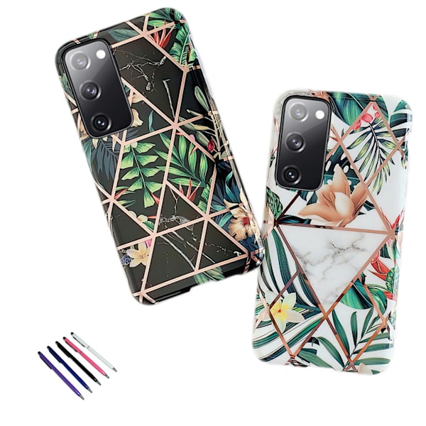 Samsung Galaxy S20 FE - Skal / Skydd / Geometriskt Svart