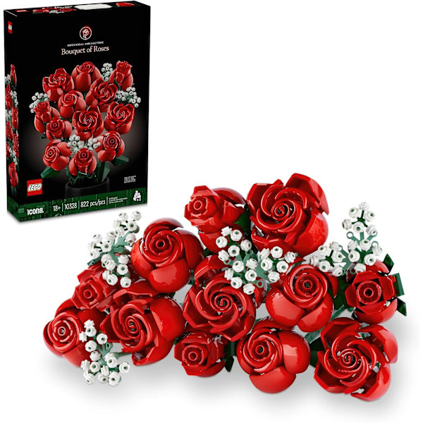 LEGO 10328 Icons Ruusubuketti Rakennussarja - Luonnollinen Sisus