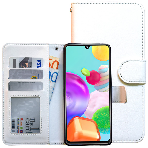 Samsung Galaxy A41 - PU-nahkainen case Brun