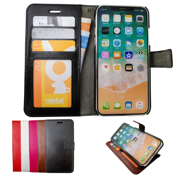 Beskyt din iPhone Xs Max - Lædertaske! Svart
