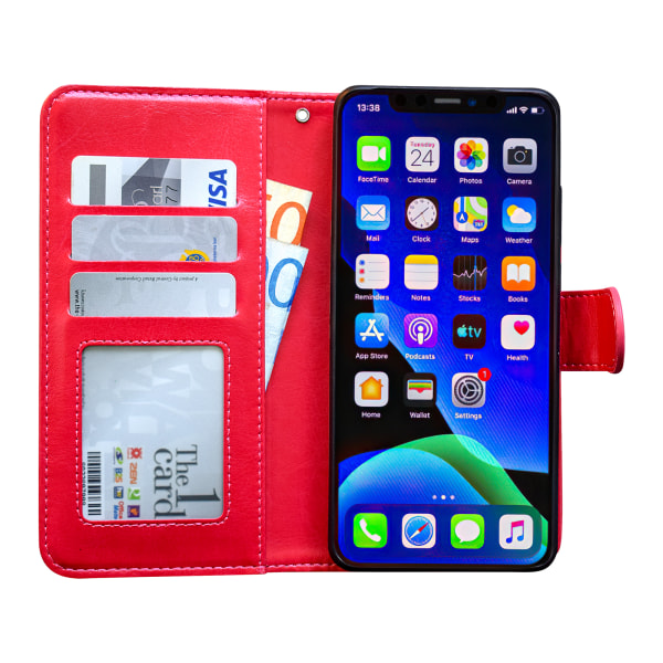 iPhone 11 Pro Max - PU-nahkainen case Vit