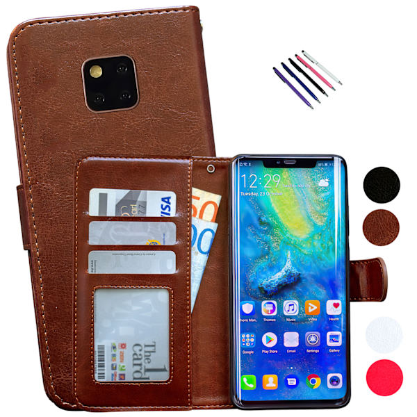 Päivitä Huawei Mate 20 Pro -puhelimesi nahkakotelolla! Svart
