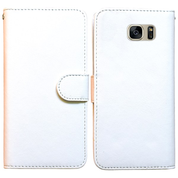 Komfort & Skydd Galaxy S7 Edge - Läderfodral & Plånbok + Touch Brun