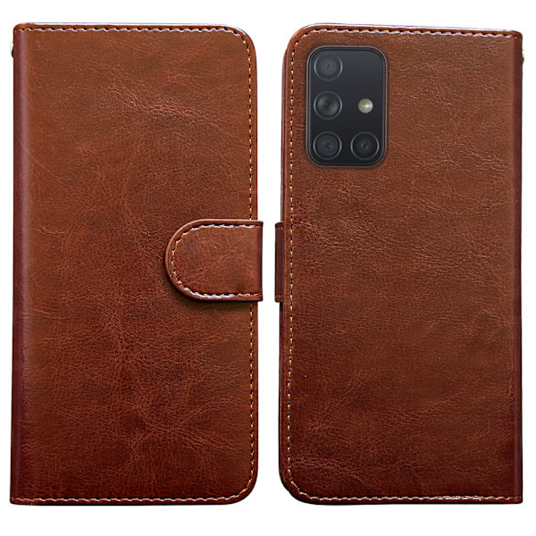 Samsung Galaxy A51 - PU Læder Pung Etui Svart