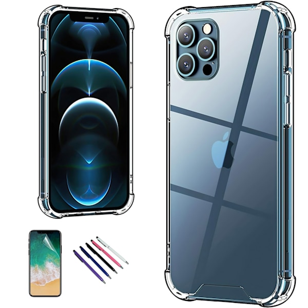 Komfort & Skydd iPhone 12 Pro - Transparent Skal!