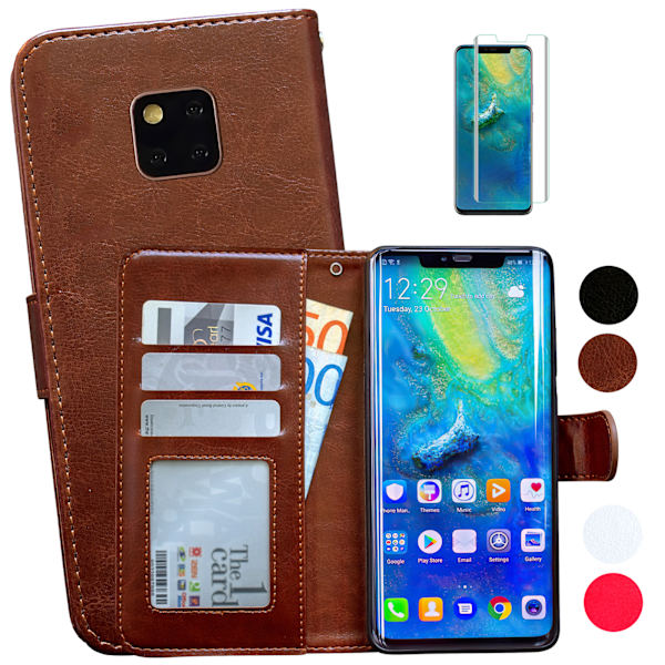 Suojaa Huawei Mate 20 Pro - Nahkakotelot Svart
