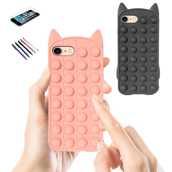 iPhone 6 / 6S - Pop It Fidget -suojakotelo Svart