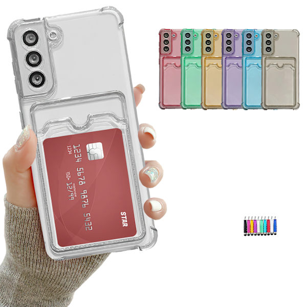 Samsung Galaxy A23 5G - Beskyttelse til kortlomme - Transparent Rosa